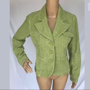 Preppy INC Green Corduroy Blazer Jacket -M